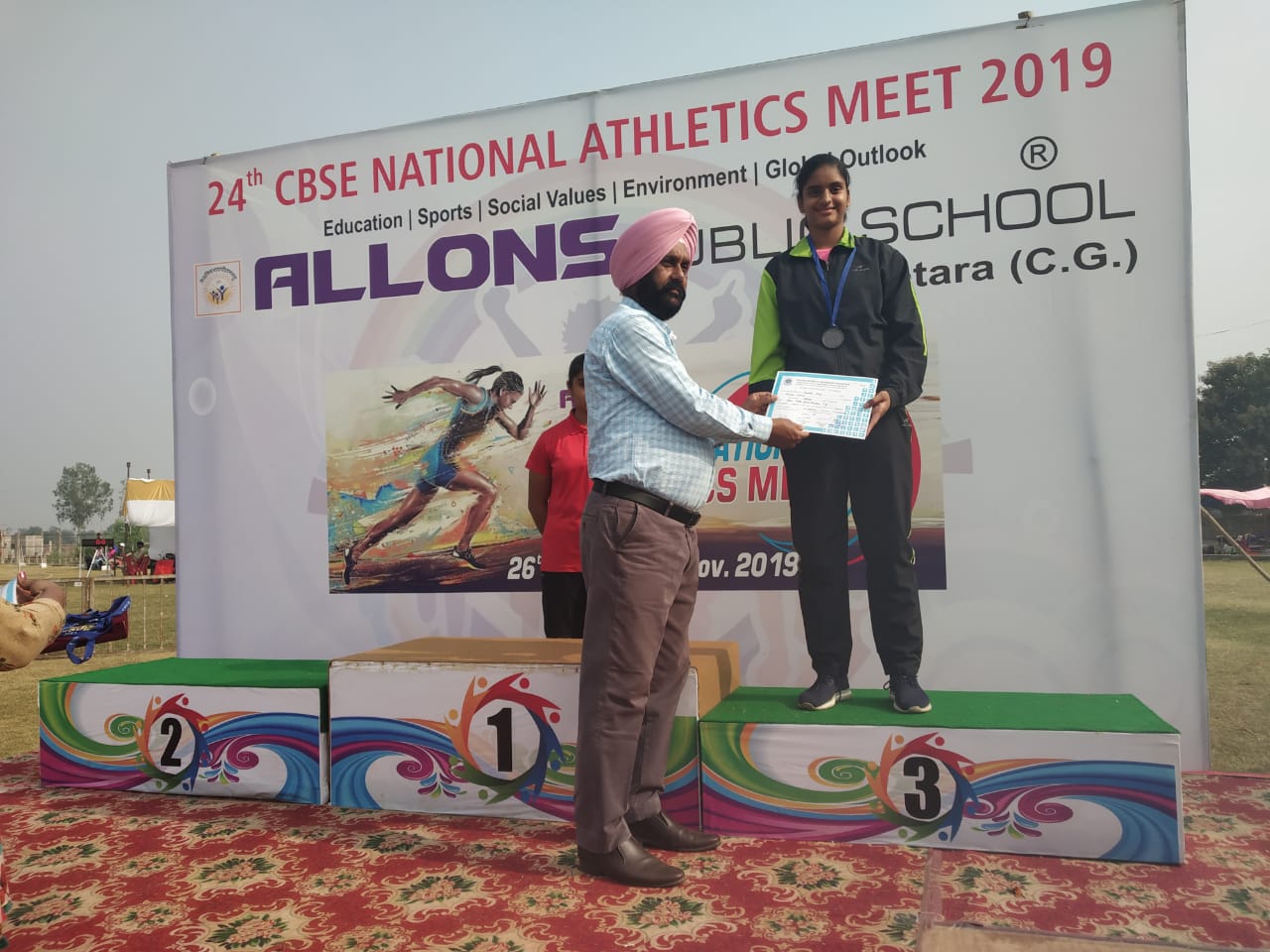 Sanskar student wins Bronze at the 24th CBSE National Athletics Meet